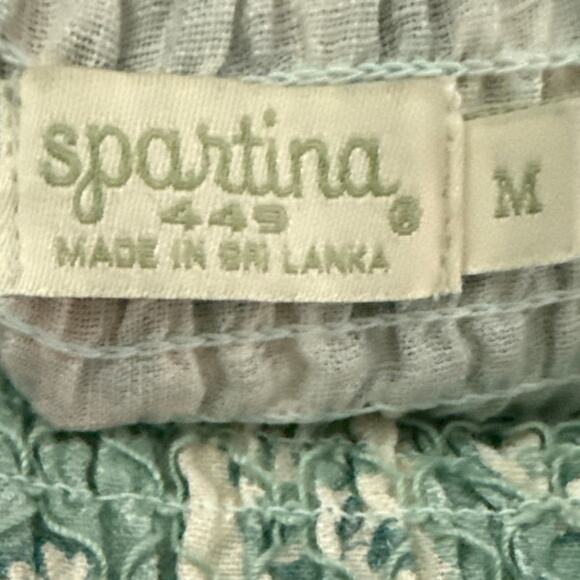 Spartina‎ 449 Saylor Resort Linen-Blend Midi Dress Pockets Size Medium - Picture 8 of 12